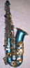 BUY USED CUSTOM TEAL ALPINE ALTO SAXOPHONE AT MUSICALINSTRUMENTHAVEN.COM